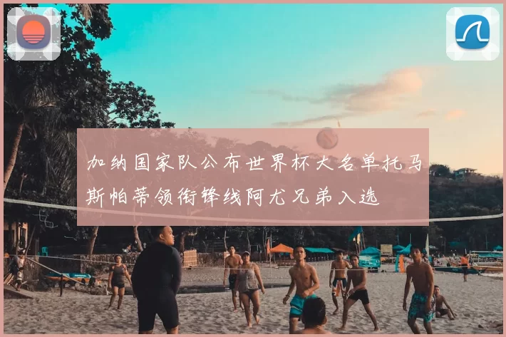 加纳国家队公布世界杯大名单托马斯帕蒂领衔锋线阿尤兄弟入选